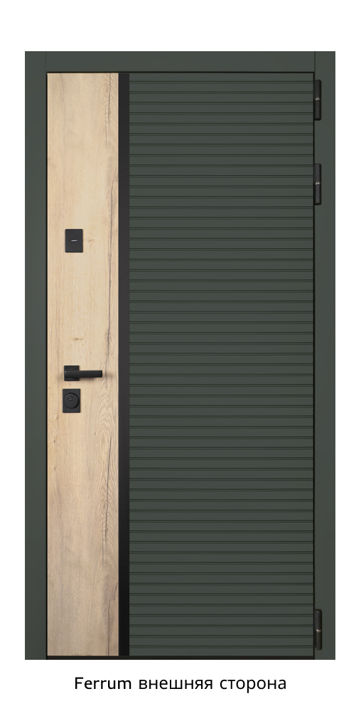 Стальная дверь "Ferrum", с зеркалом — изображение 4