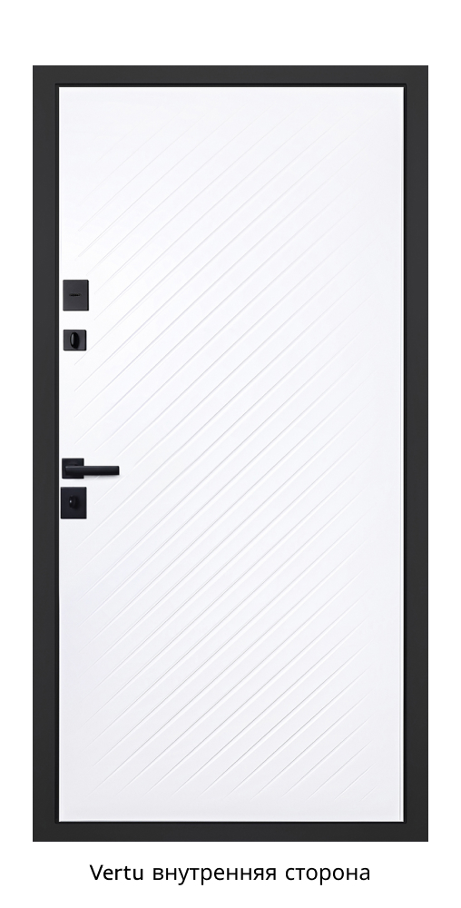 Стальная дверь «Vertu», с зеркалом — изображение 3